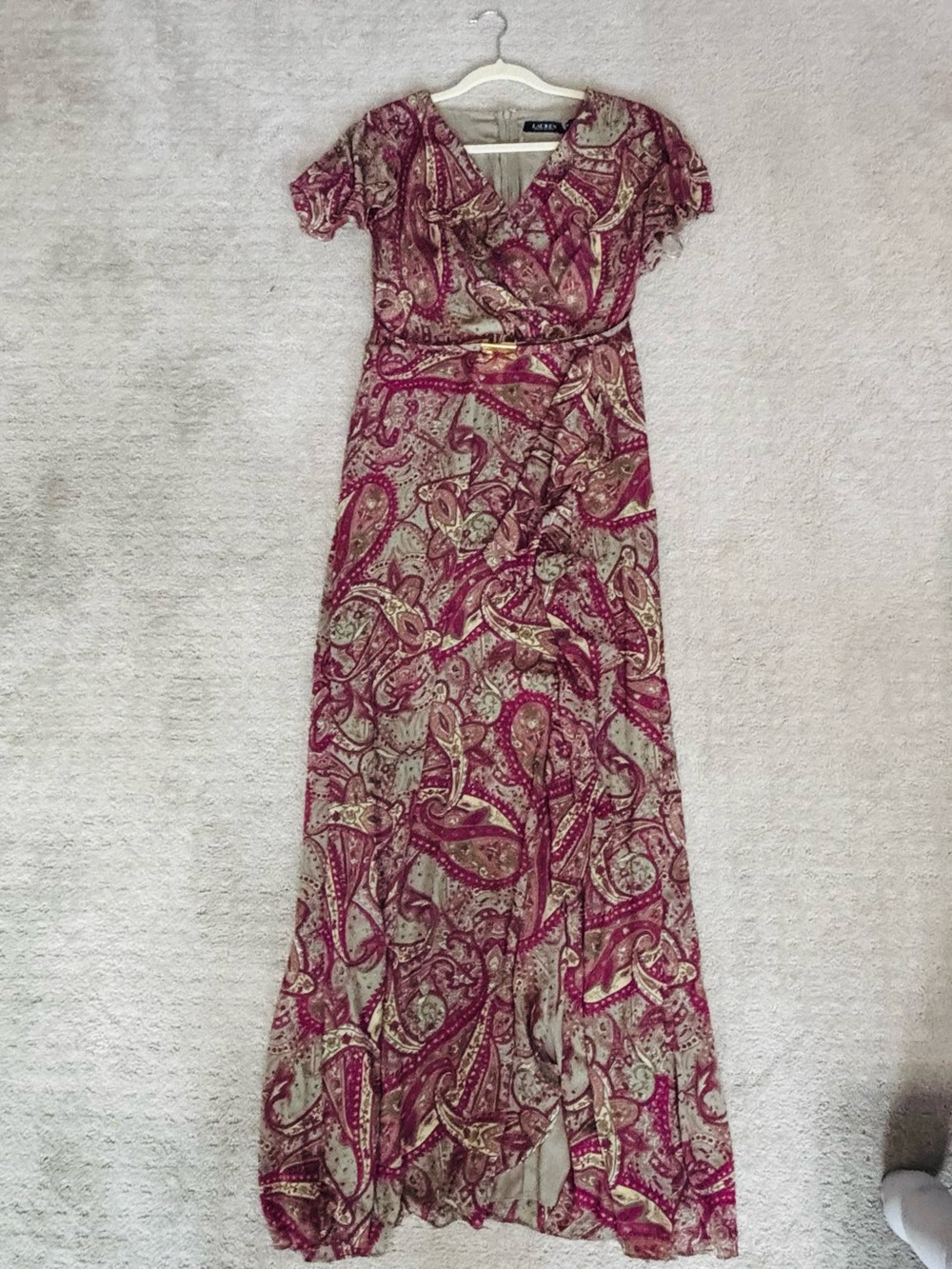 Lauren Ralph Lauren paisley maxi dress women’s size 12
